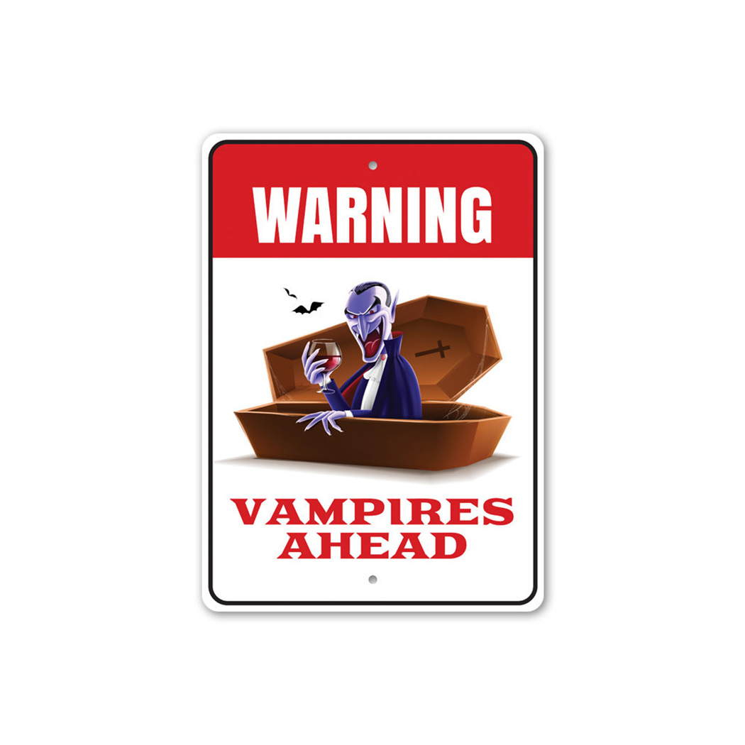 証明書付 正規当選品 VAMPS 直筆サイン UNDERWORLD 告知ポスター Vampires Ahead, Vampire Wine Glass Coffin, Halloween Metal Sign | eBay