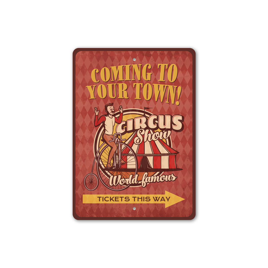 Circus Tickets This Way Metal Sign | eBay