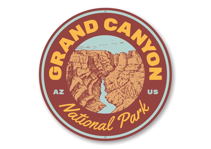 Grand Canyon Sign, National Park Arizona Sign, Park Aluminum Sign | eBay