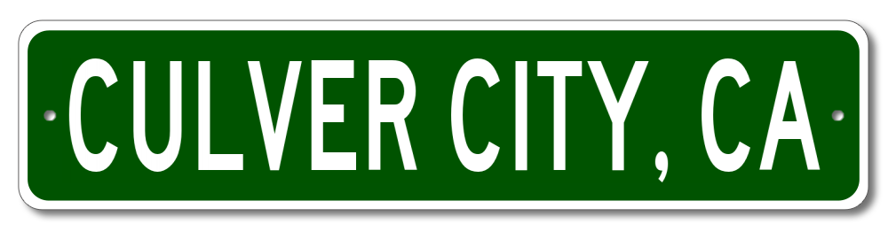 Culver City, California Metal Wall Decor City Limit Sign - Aluminum | eBay