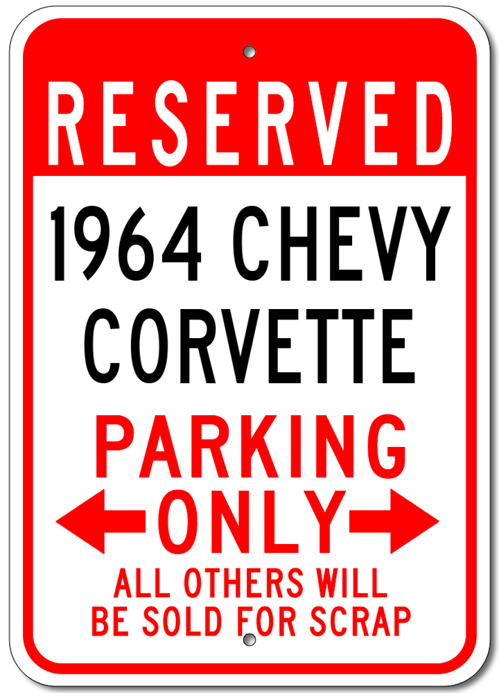 1964 64 CHEVY EL CAMINO Parking Sign