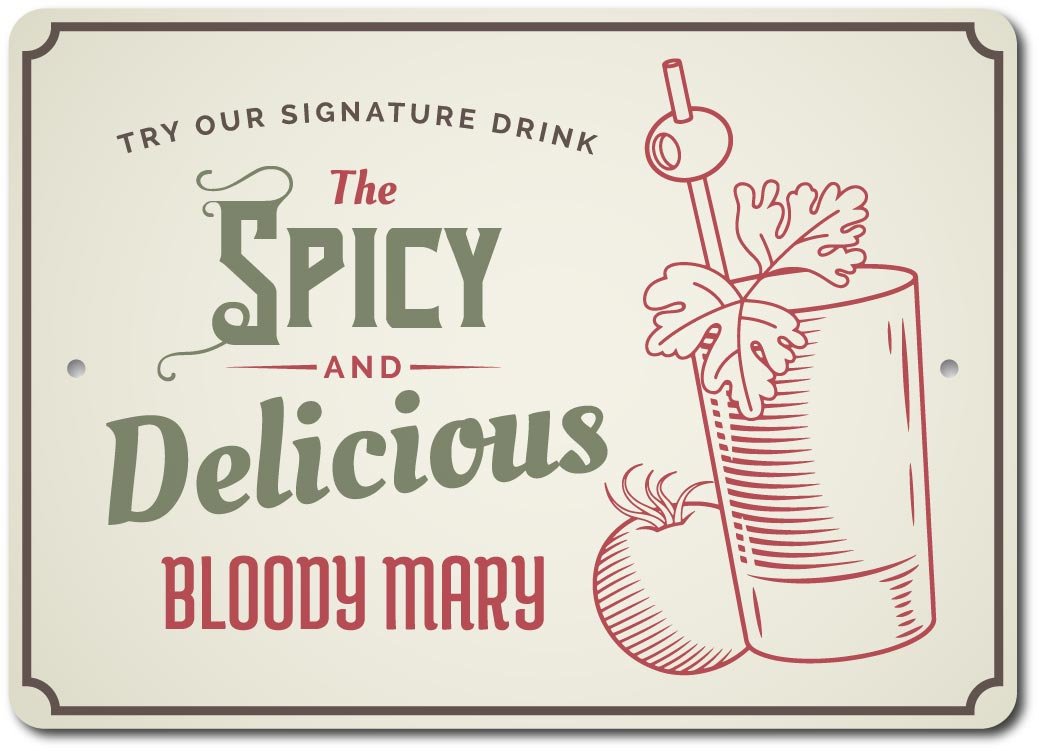 Bloody Mary Sign, Bloody Mary Decor, Bloody Mary Bar Aluminum Sign ENSA1003398 eBay
