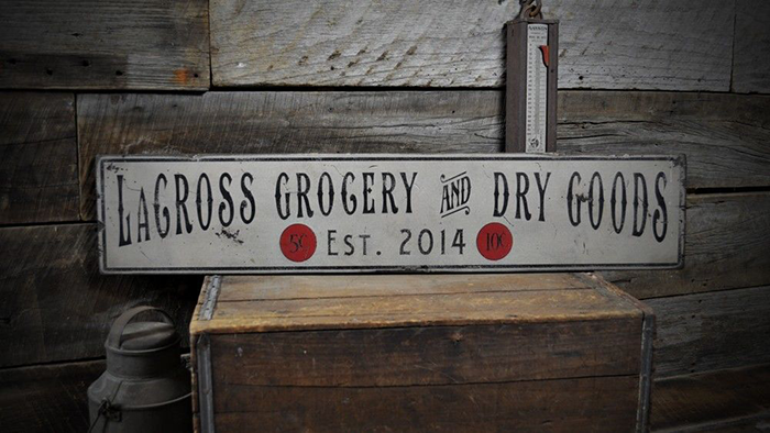 Rustic Hand Made Vintage Wooden Sign ENS1000385 Custom Family Lodge Date Sign