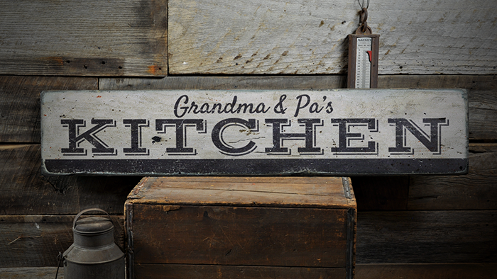 Custom Chef Baker Name Kitchen /& Cafe Rustic Distressed Wood Sign ENS1001446